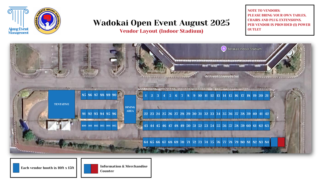[4 DAYS VENDOR TICKET] Wadokai Open Event (21st - 24th August 2025) 8:00am - 10:00pm 