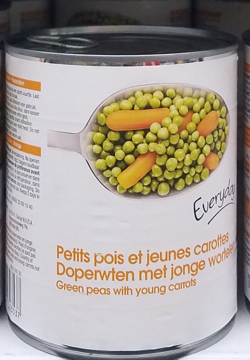 Everyd Pet. Pois/Jeune Carot. Ext. Fins 530gr