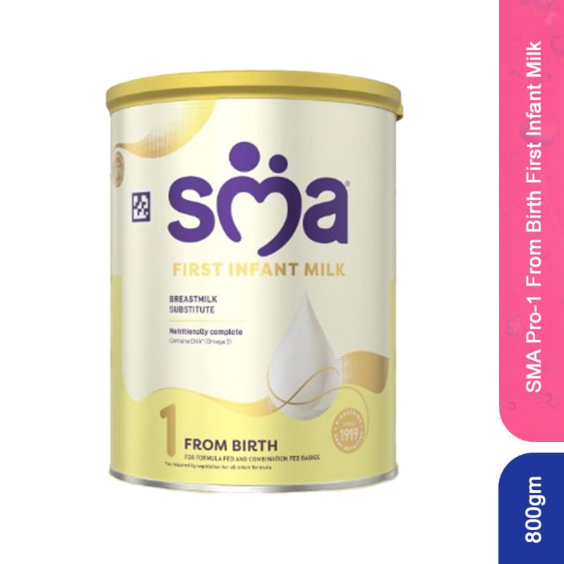 SMA Pro-1 (From Birth) First Infant Milk, 800gm