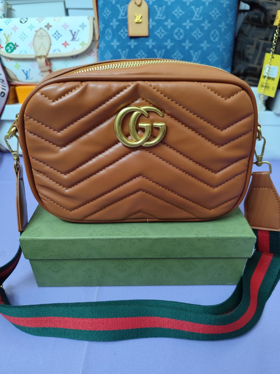 Bolsos GG, color marrón 