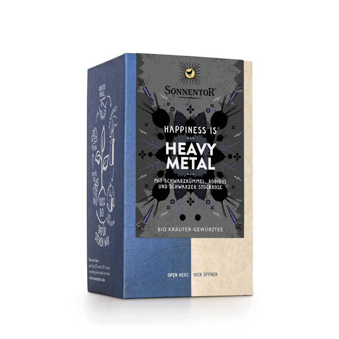 Sonnentor Heavy Metal Organic Herbal Spice Tea Blend 18 Teabags