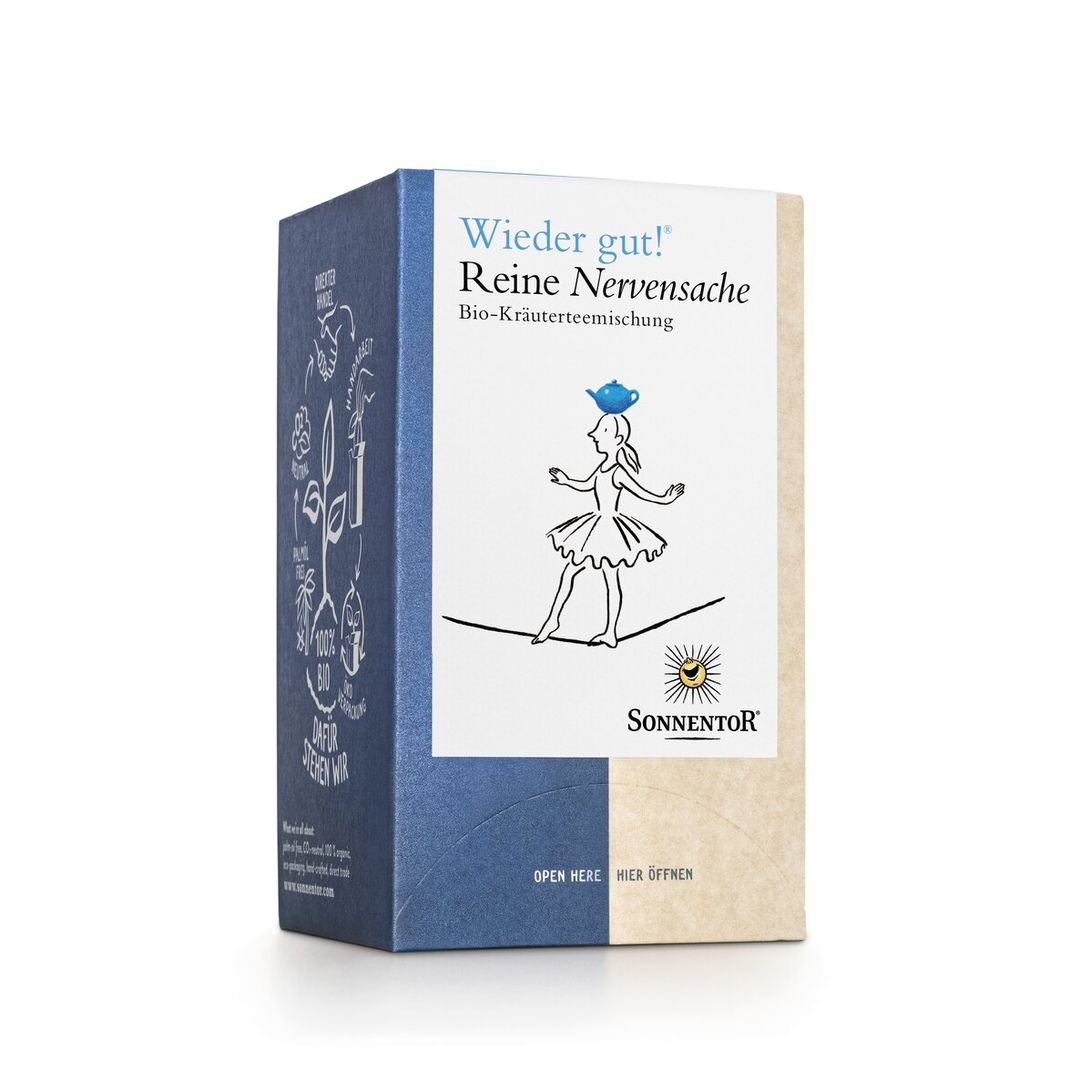 Sonnentor Calm Your Nerves Organic Herbal Tea Blend 18 Teabags