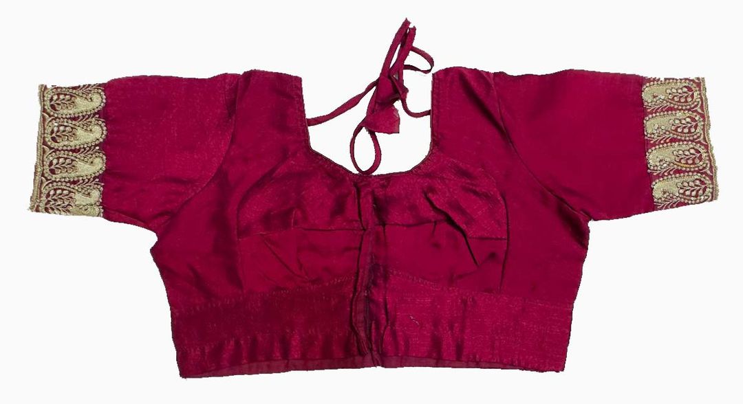Vichitra Silk Round Neck Purple