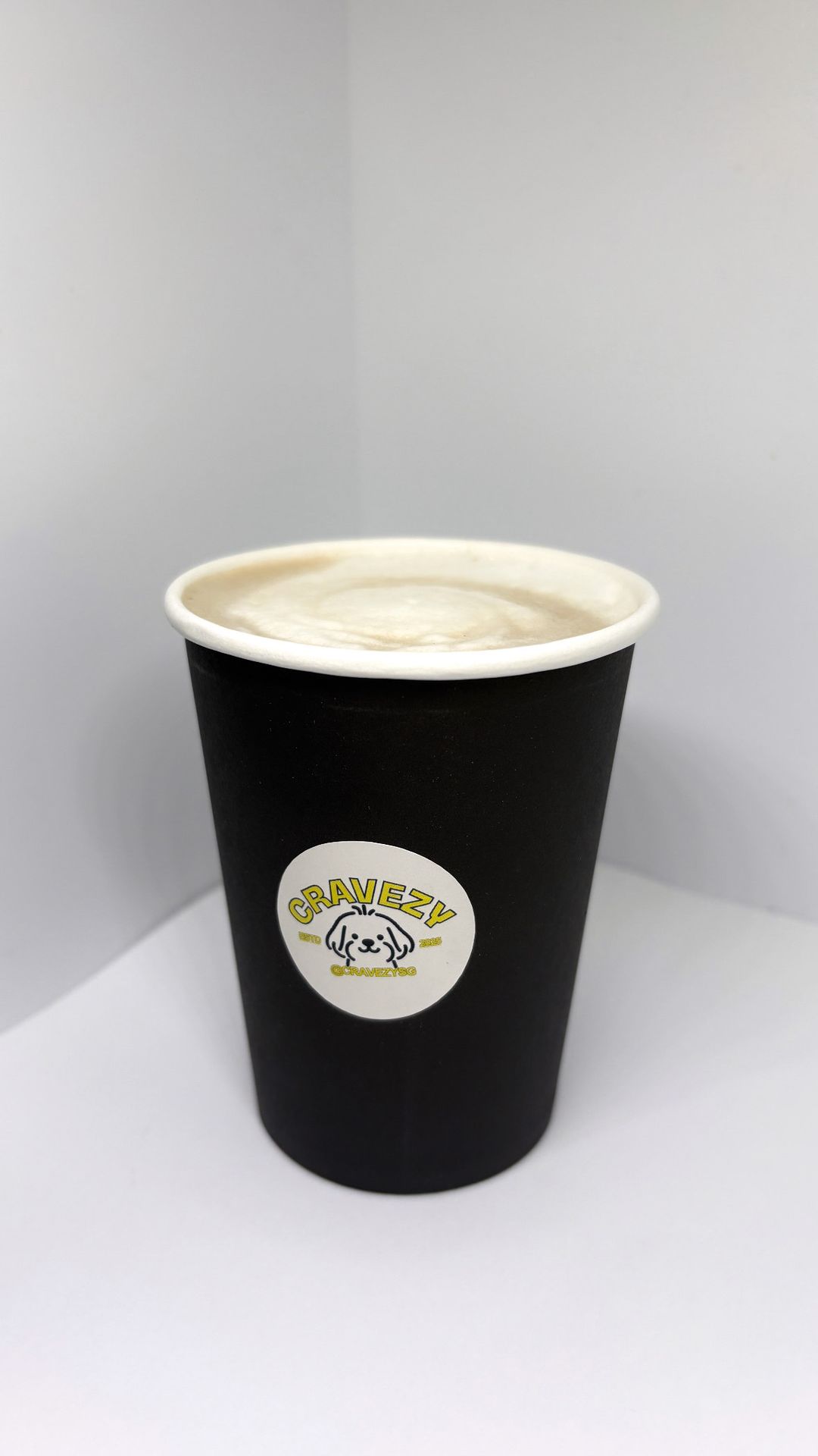 hot houjicha latte