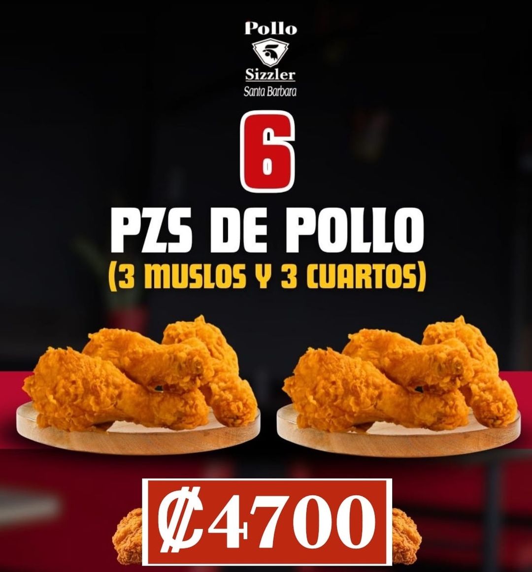 6 Piezas de Pollo (Muslos y Cuartos)