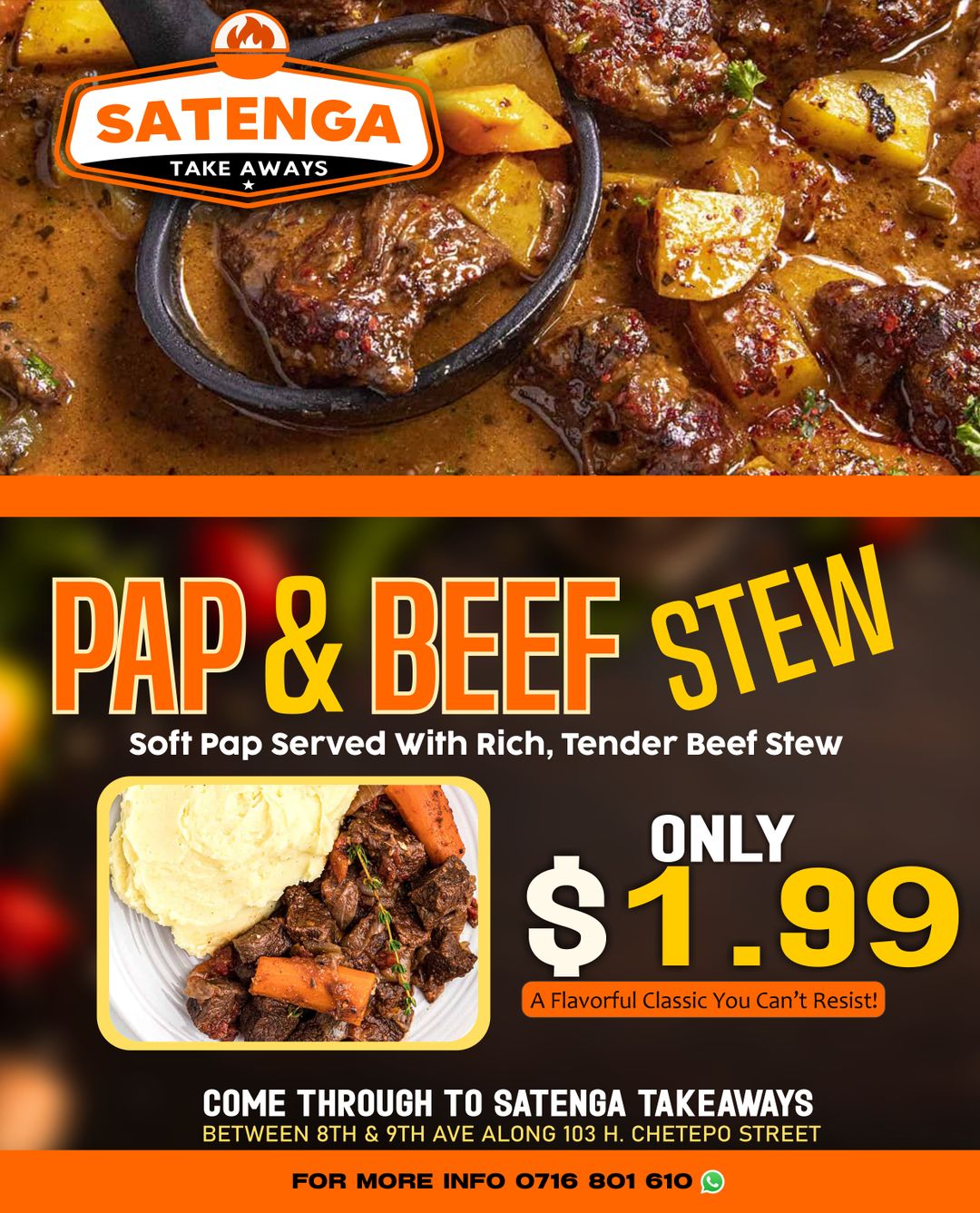 Pap & Beef Stew