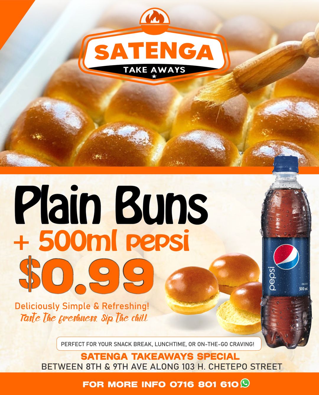 2 Scones + 300ml Pepsi 
