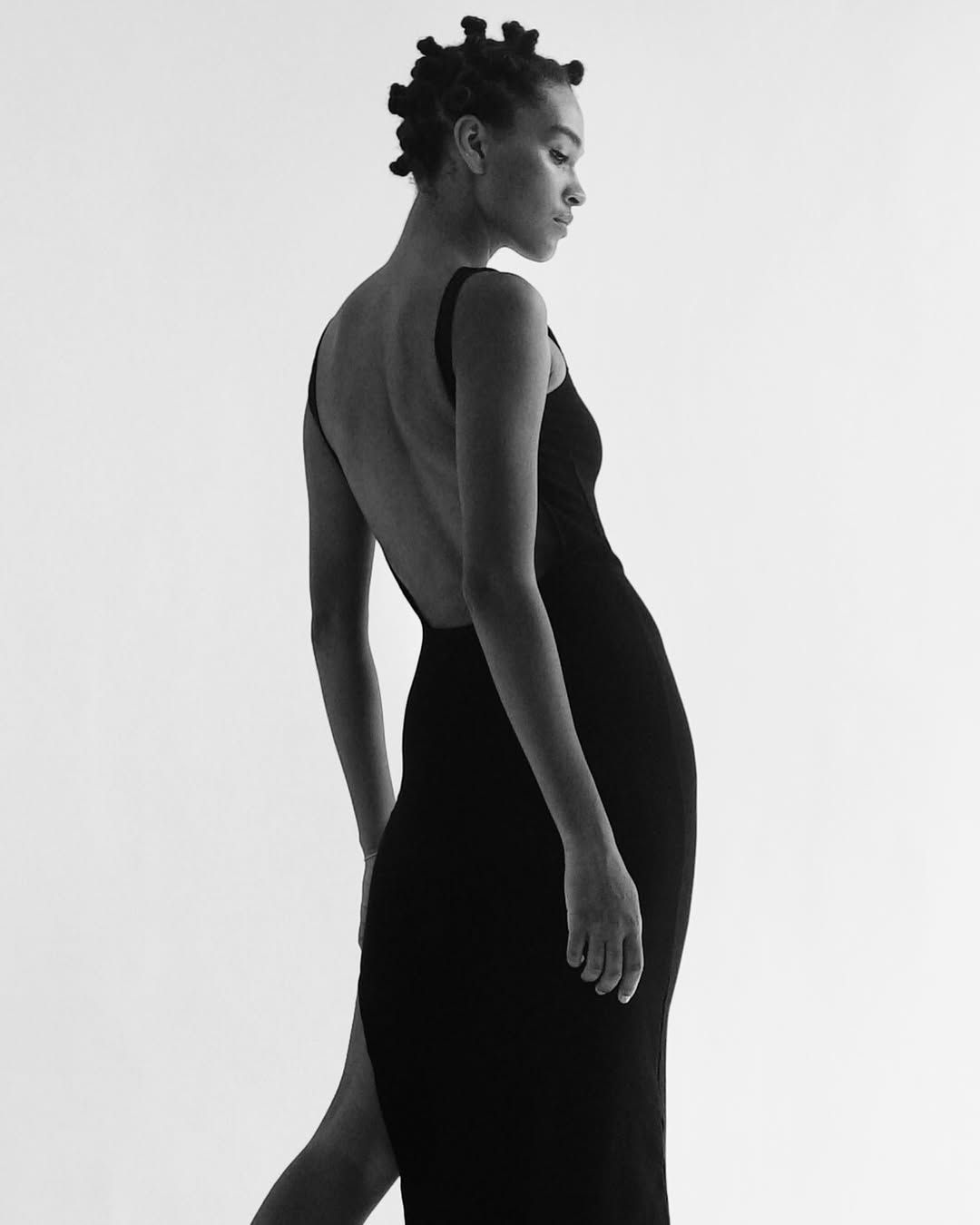 Low Square Neck Long Dress