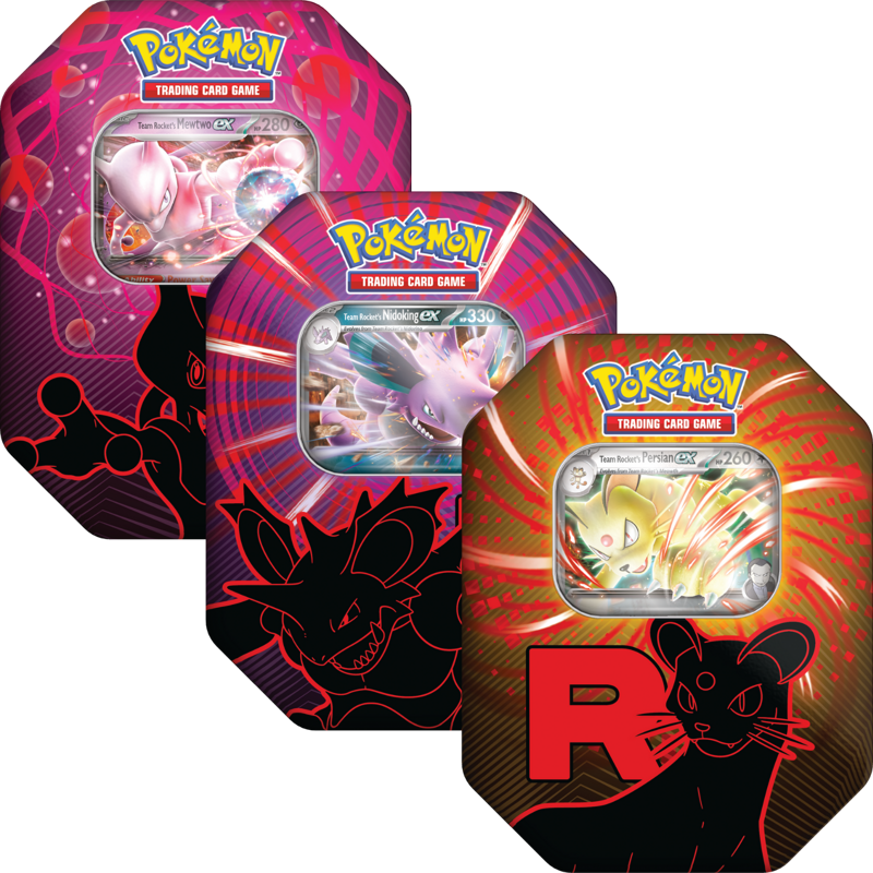 Pokémon: Team Rocket Tin Sealed 6 Tins