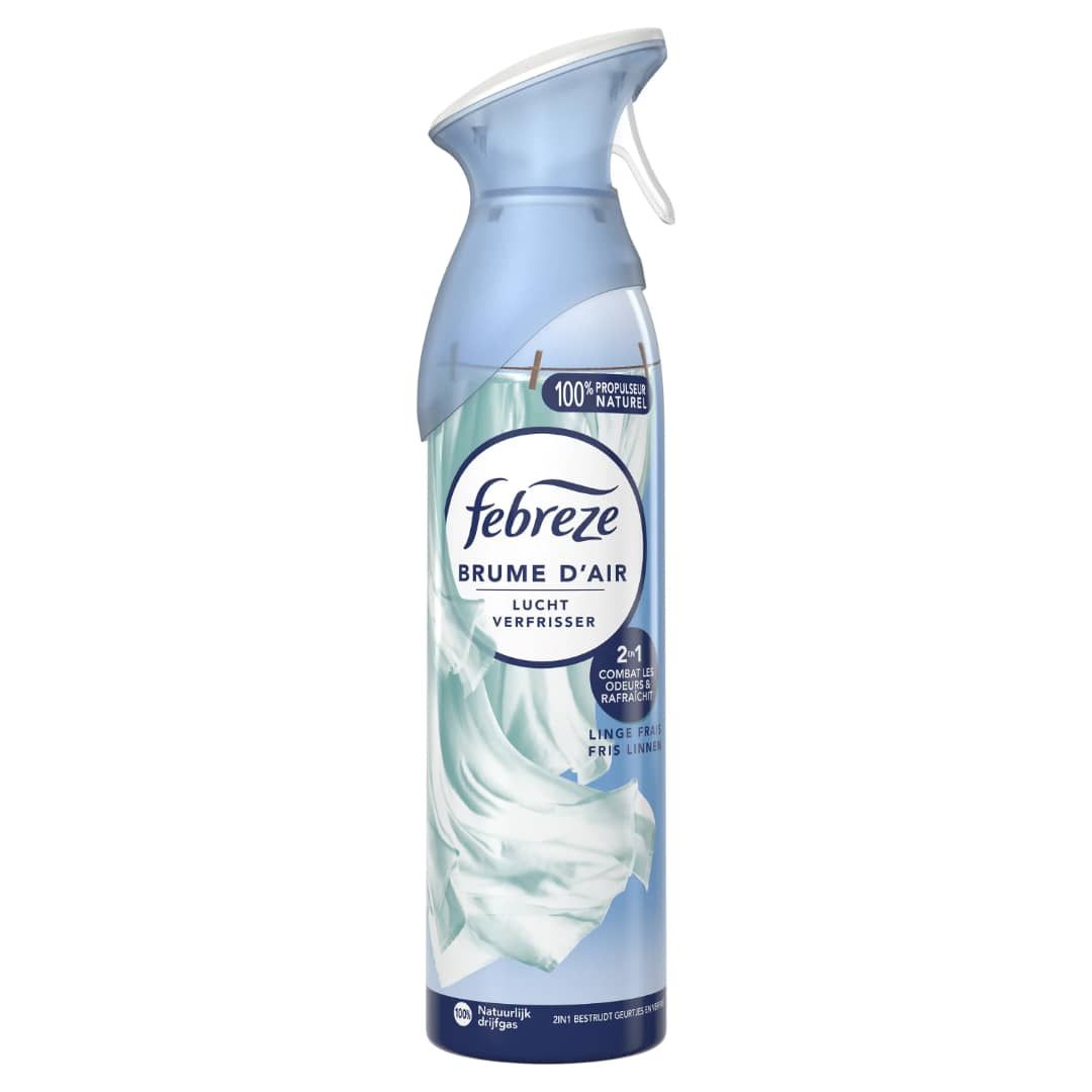 Febreze Brume D'Air Linge Frais Désodorisant et Assainisseur d'Air 185 ml