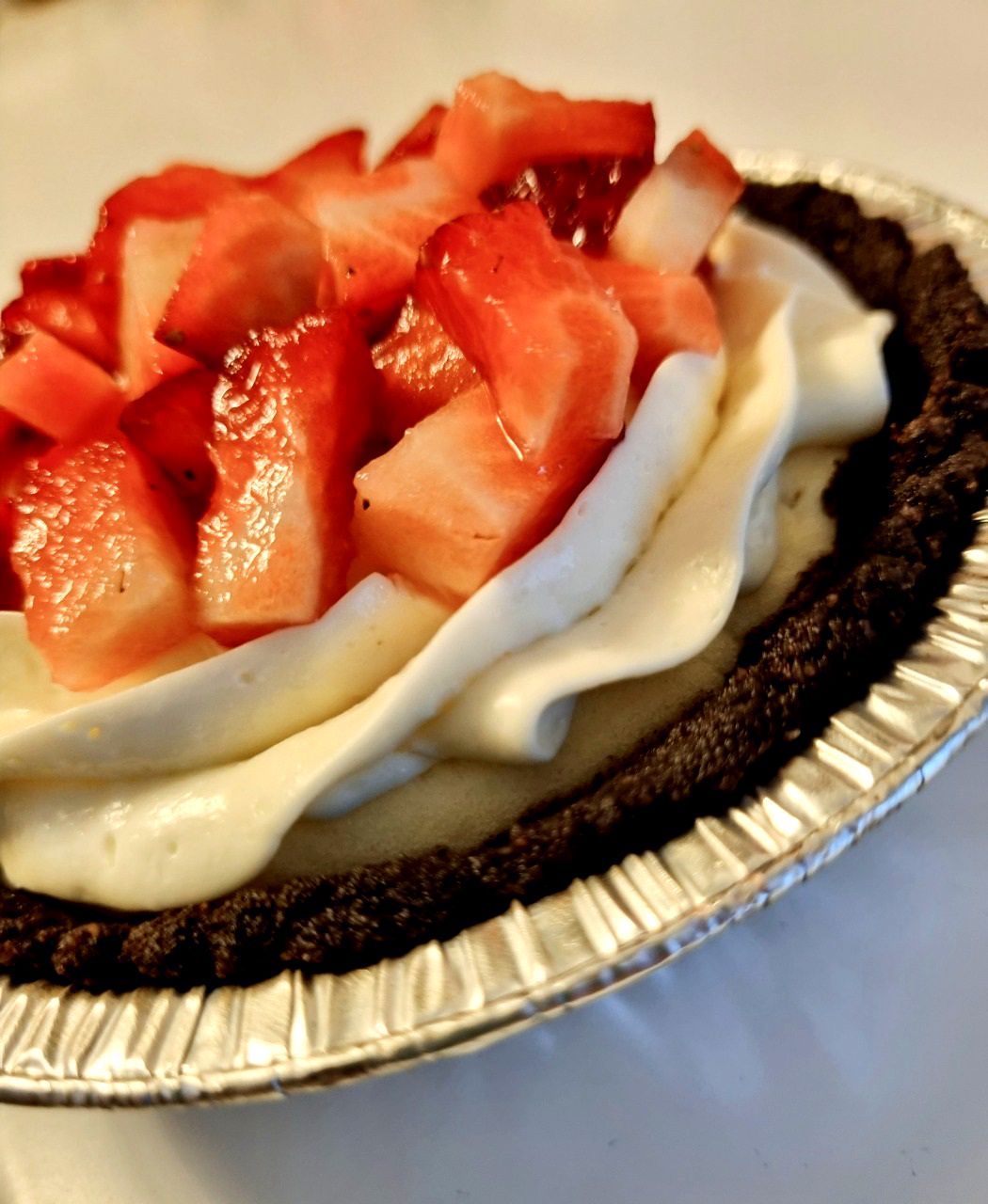 Pay de queso con fresas keto