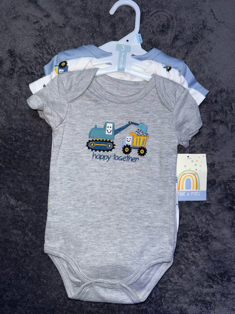 3 pcs onesie set 