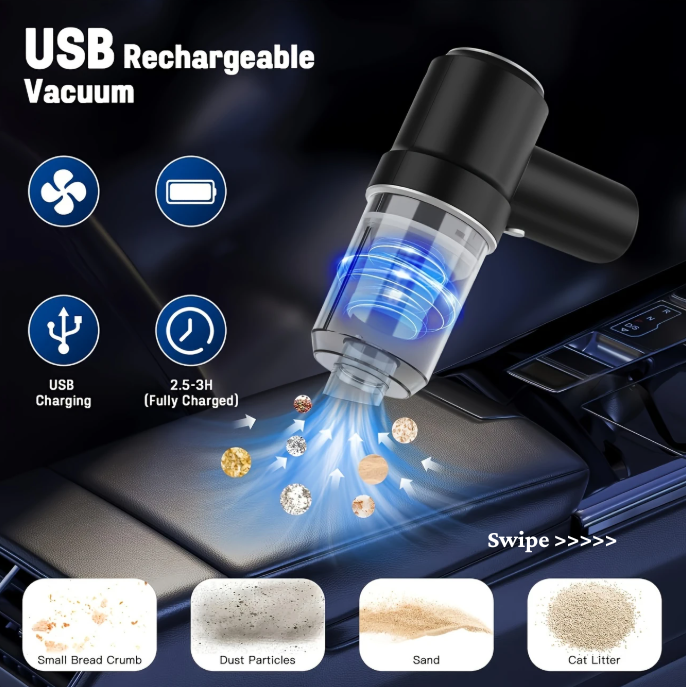 Rechargeable Cordless Car Vacuum Cleaner 9000PA
