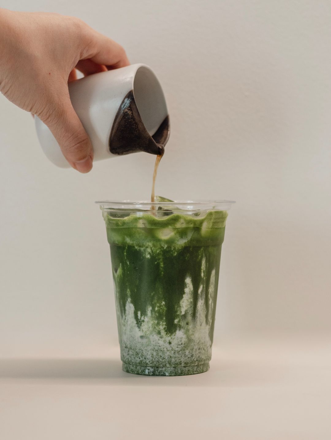 Iced Honey Vanilla Matcha Latte 