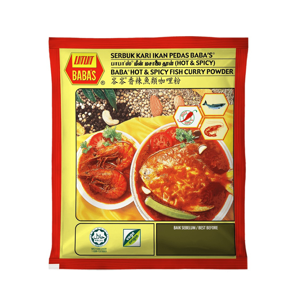 BABAS SERBUK KARI IKAN PEDAS 250G