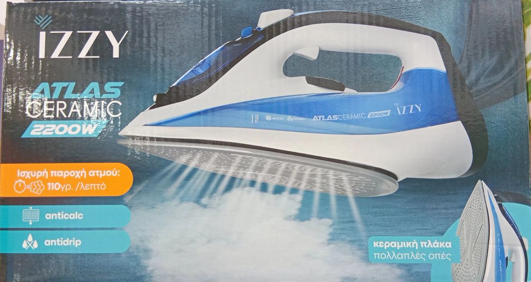 Izzy Atlas Ceramic Steam Iron 2200w