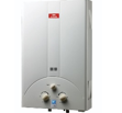 Gas water heater 13 liters, white with screen