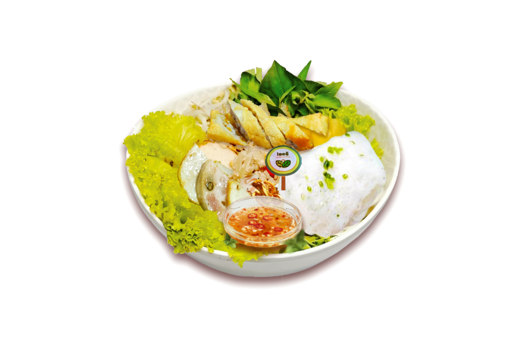 គុយទាវសាឡាដ សាច់ឆា ប៉ាតេ ចាយ៉ | Pate Minced Pork - Noodle Salad