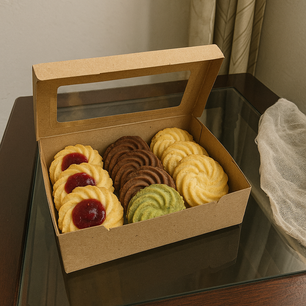 Delicious Duo Box | 16 Biscoitos | 2 Sabores Gourmet 