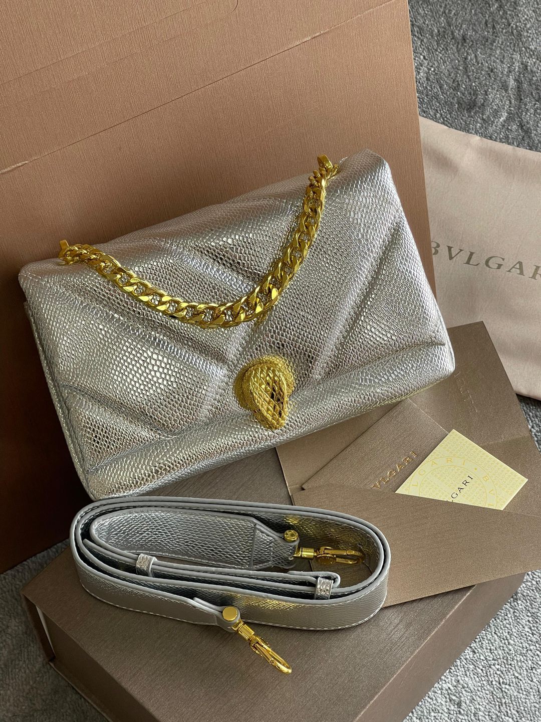 BVLGARI BAG - SILVER