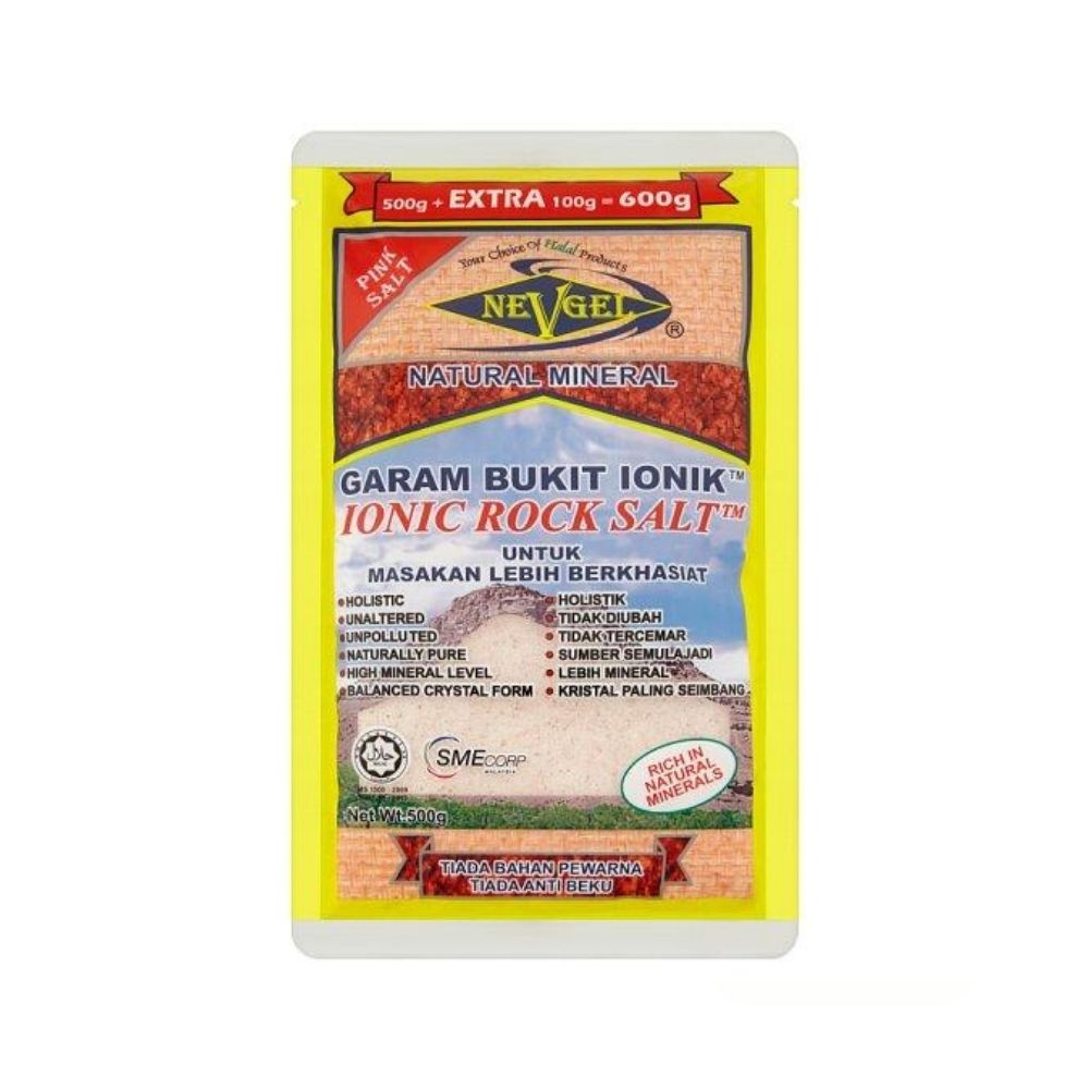 NEVGEL HIMALAYA IONIC ROCK SALT 500G