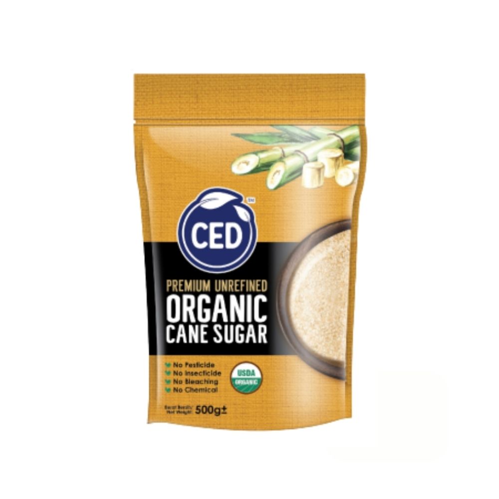 CED ORGANIC CANE SUGAR 500G