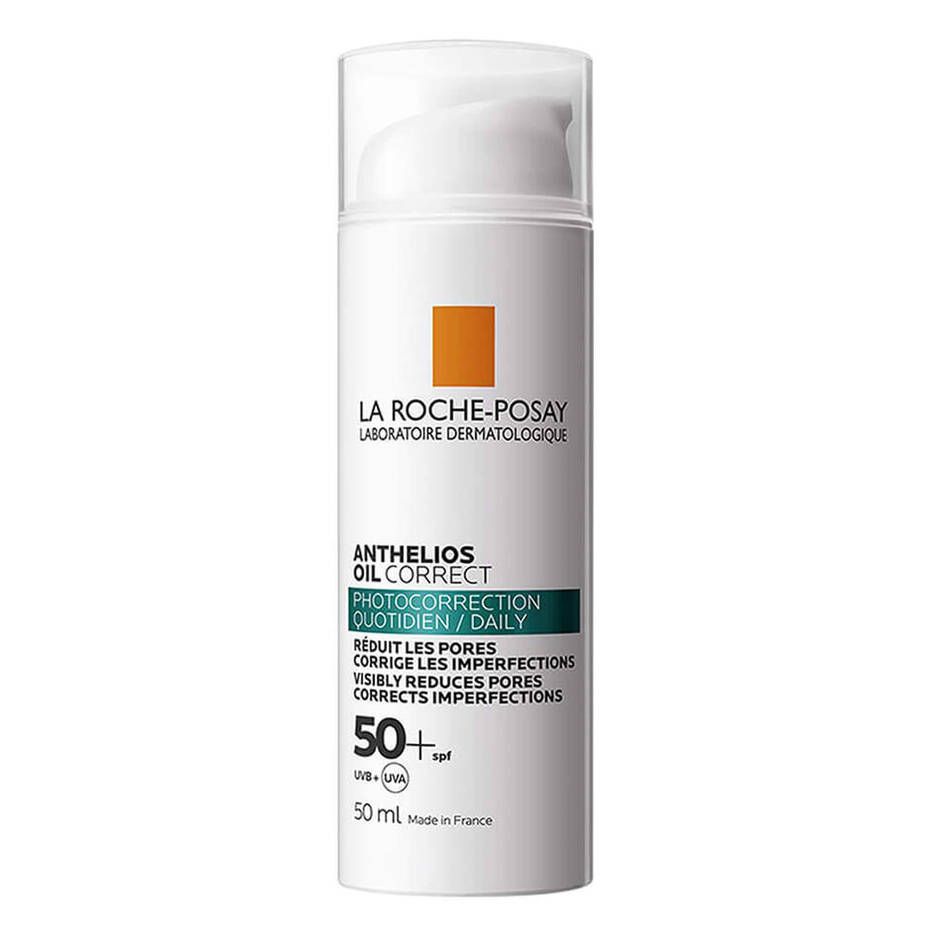 ☀️ La Roche-Posay – Anthelios Oil Correct SPF50+ קרם הגנה לפנים עם גימור מאט ותיקון שומניות