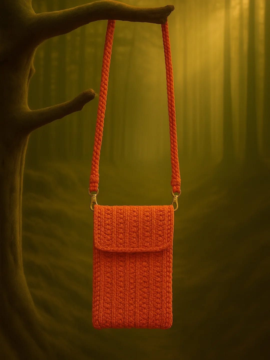 Ember Thread Macramé Phone Carrier