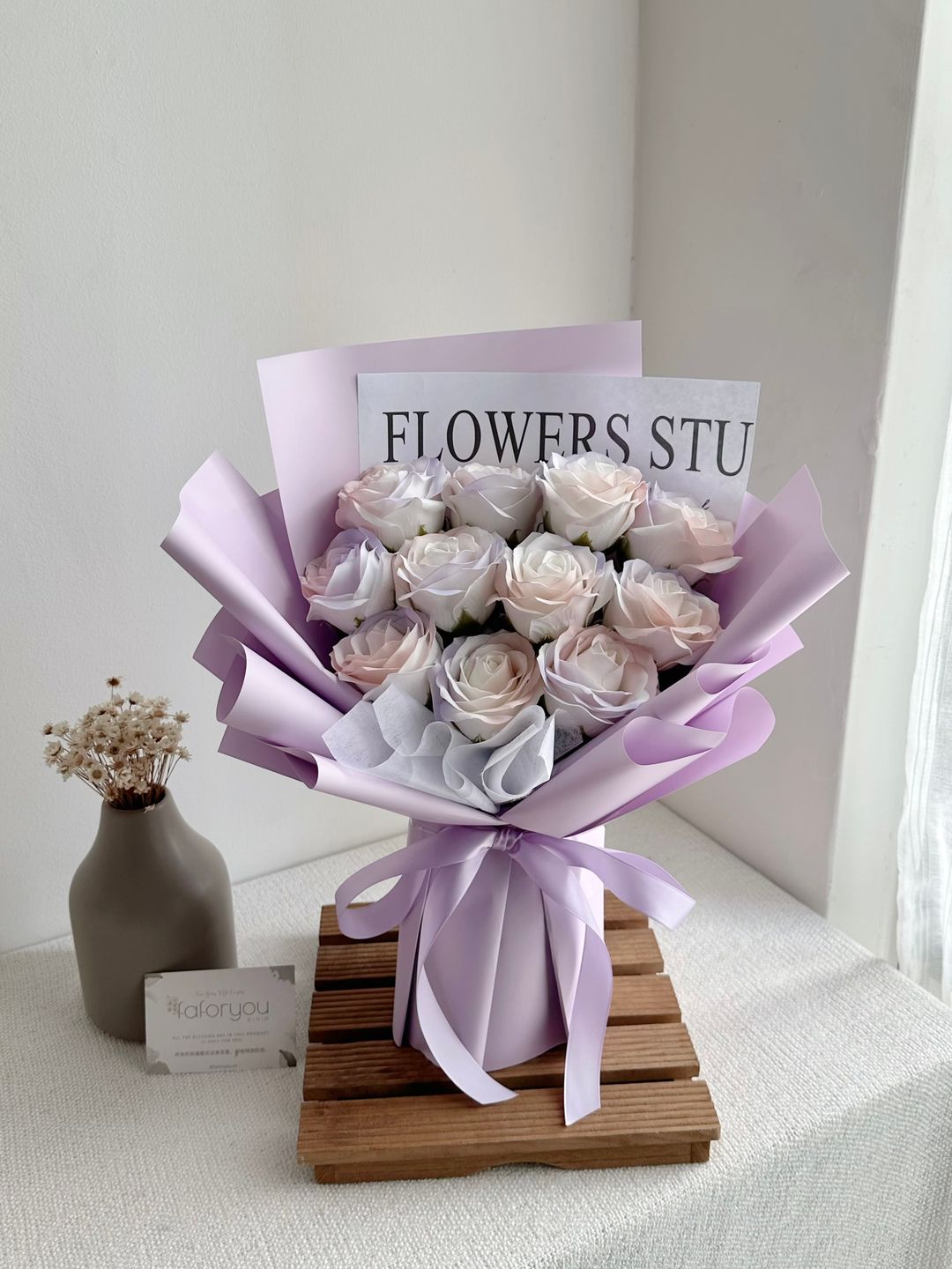 11 Stalk Soap Rose Bouquet