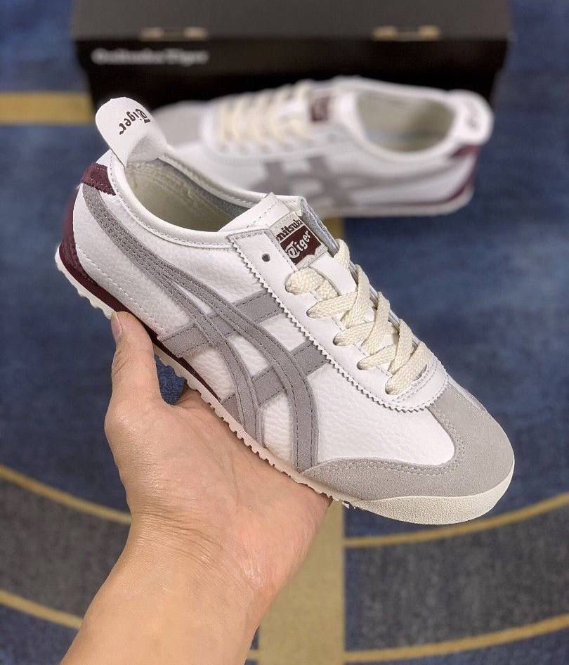 ONITSUKA GRAY - BURGUNDY