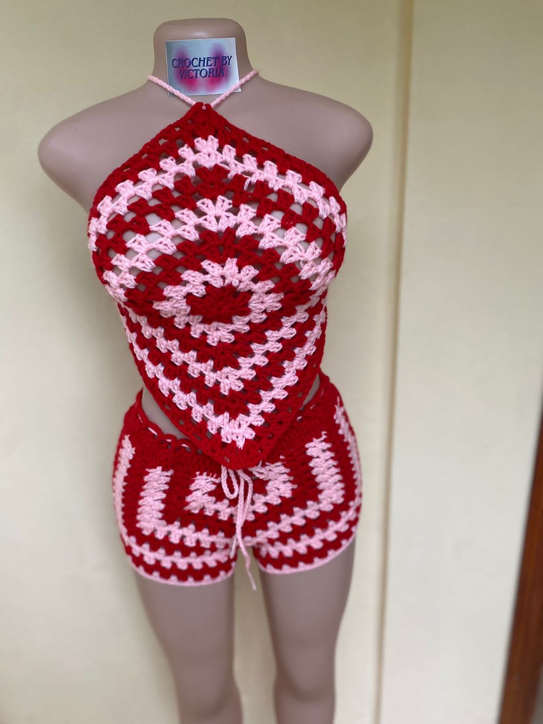 Granny square shorts set