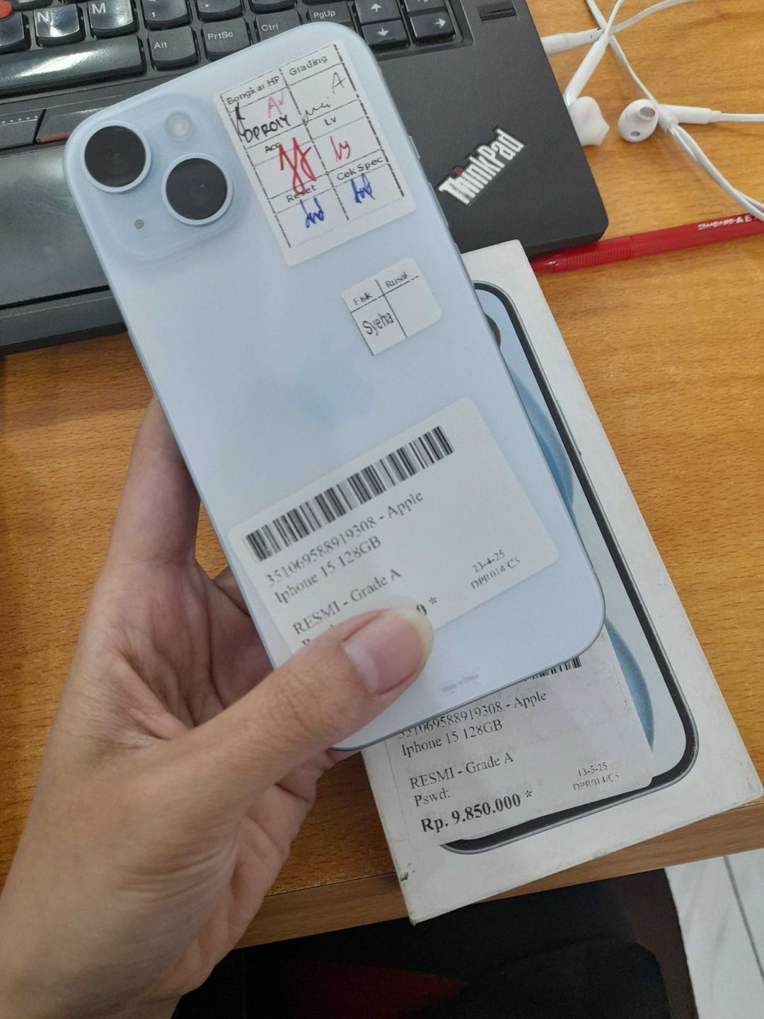 iPhone 15 128GB Resmi Fullset No Minus 