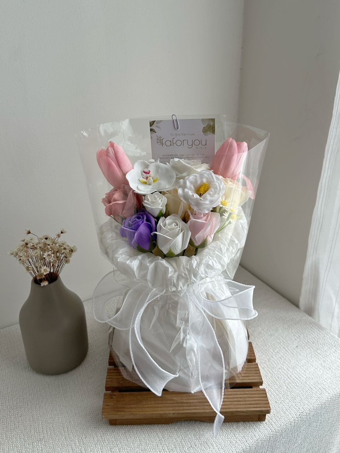 Soap Flower Mixed Bouquet (tulip)