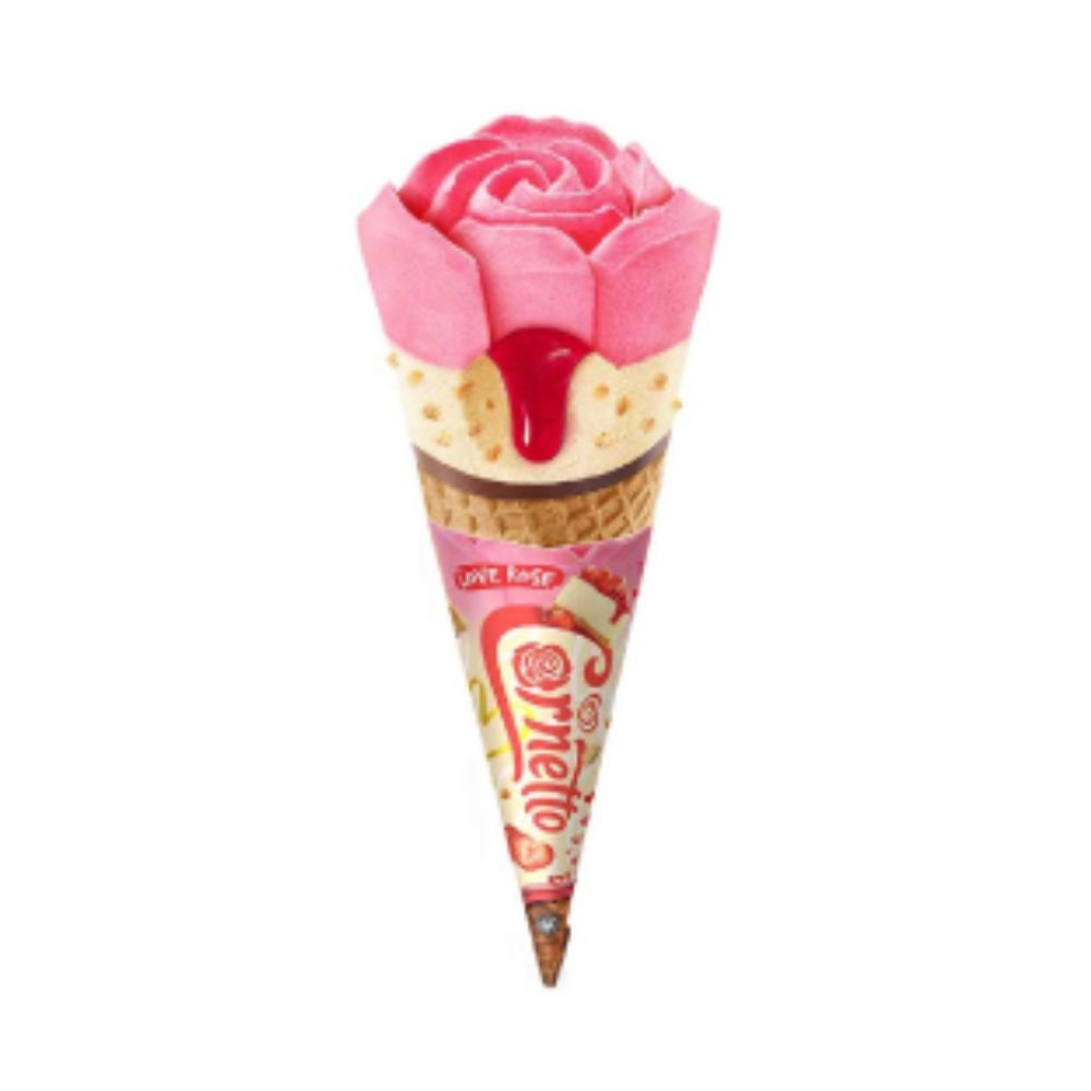 WALLS CORNETTO LOVE ROSE STRAWBERRY 135ML