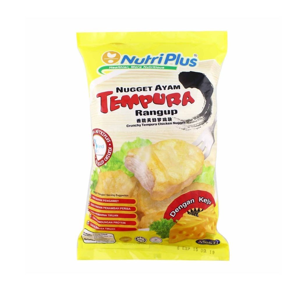 NUTRIPLUS NUGGET AYAM TEMPURA KEJU 800G