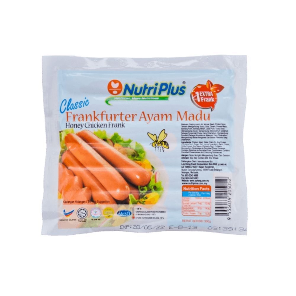 NUTRIPLUS CLASSIC CHICKEN FRANKFURTER 300G