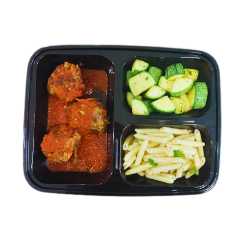 Albondigas de res en salsa de chipotle (500 kcal)