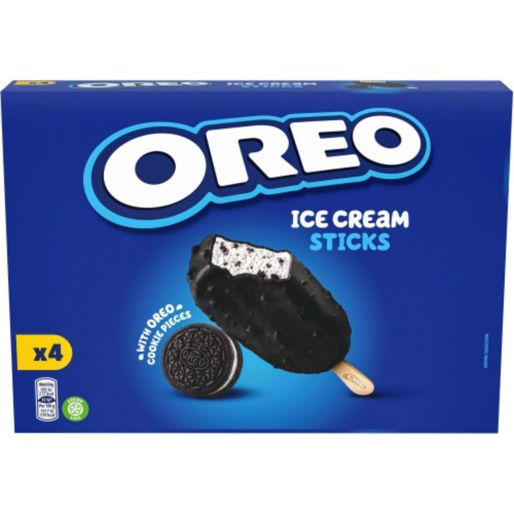 OREO ICE CREAM 4 STICKS 92ML BOX
