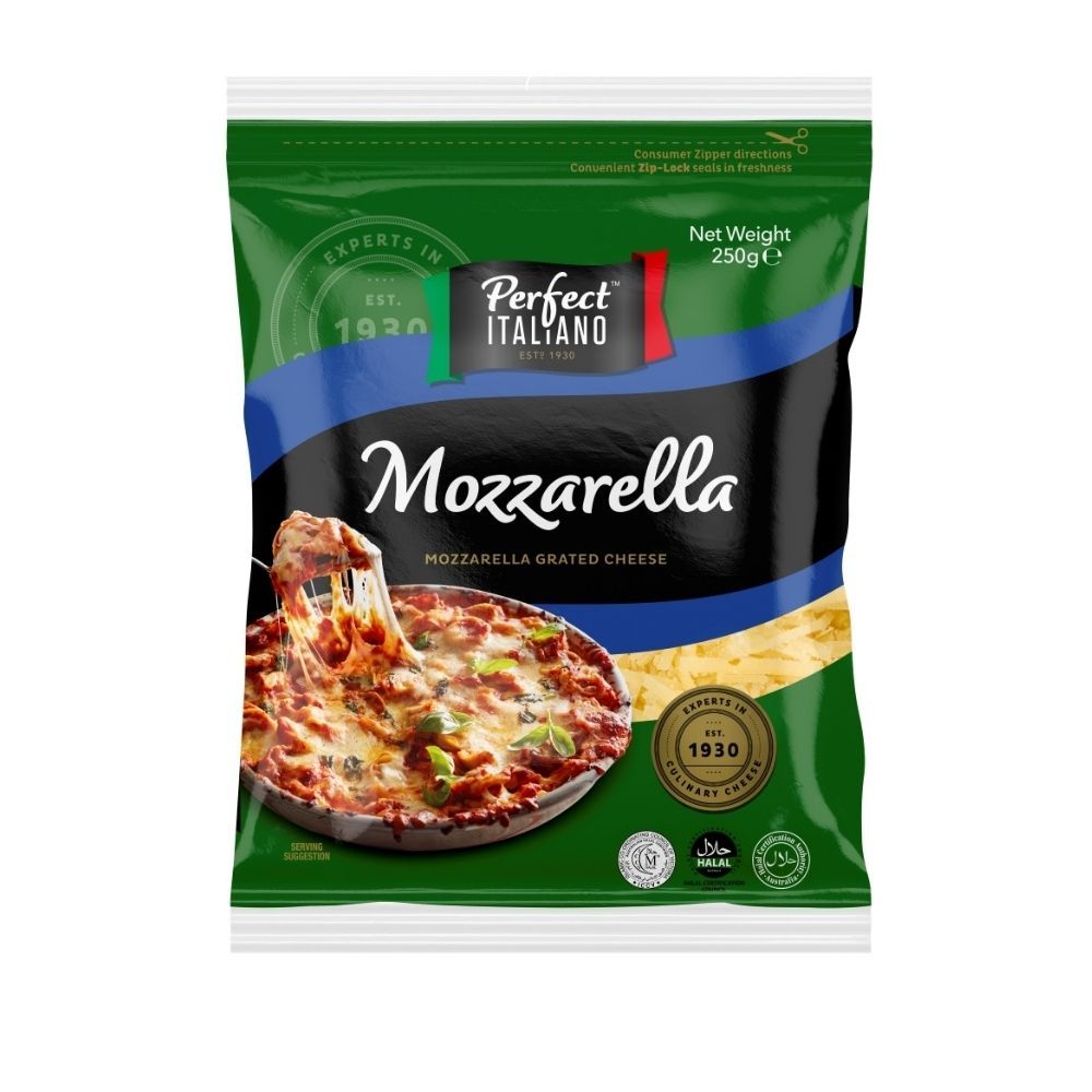 PERFECT ITALIANO MOZARELLA GRATED 250G