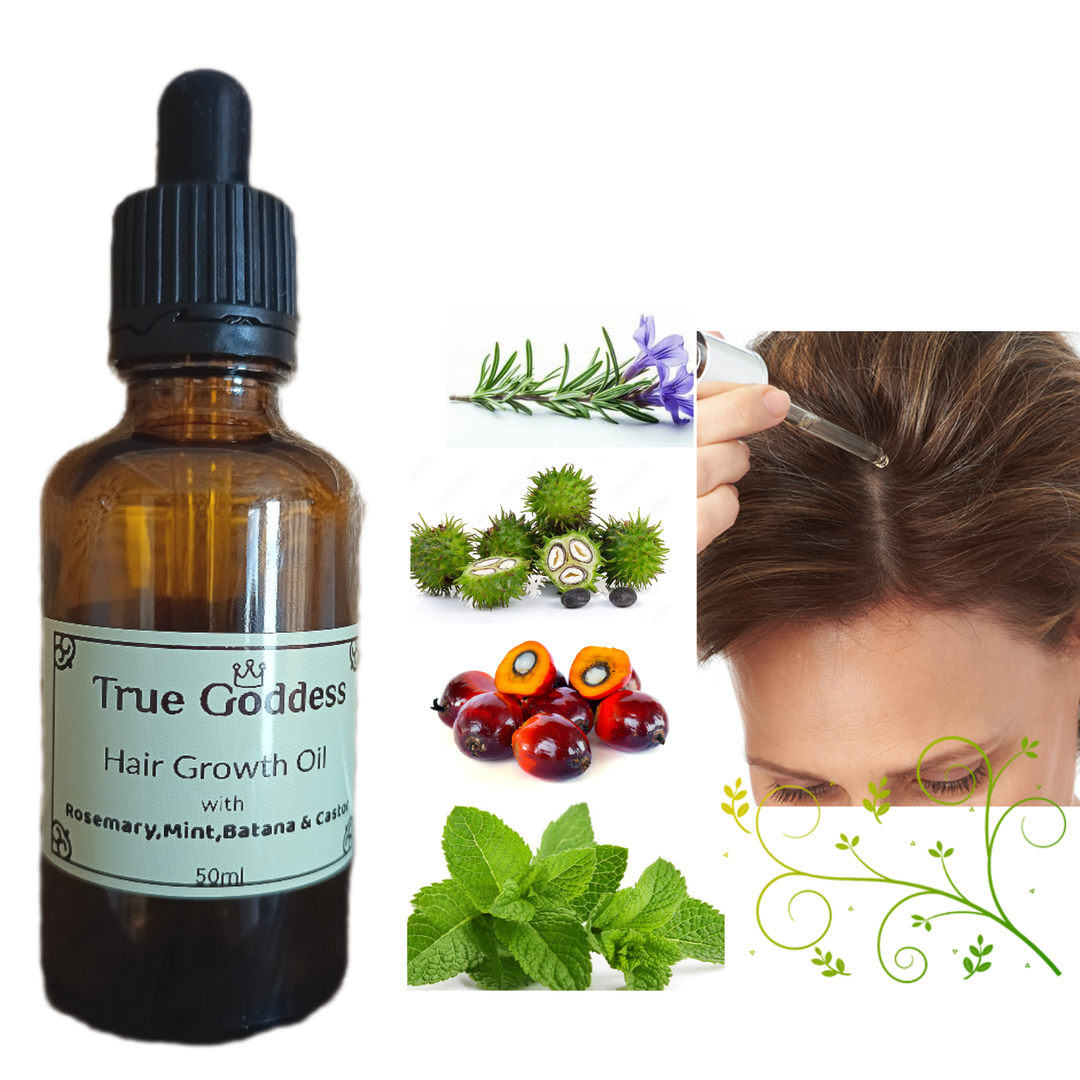 Castor, Rosemary & Mint Hair Growth Oil (50ml)
