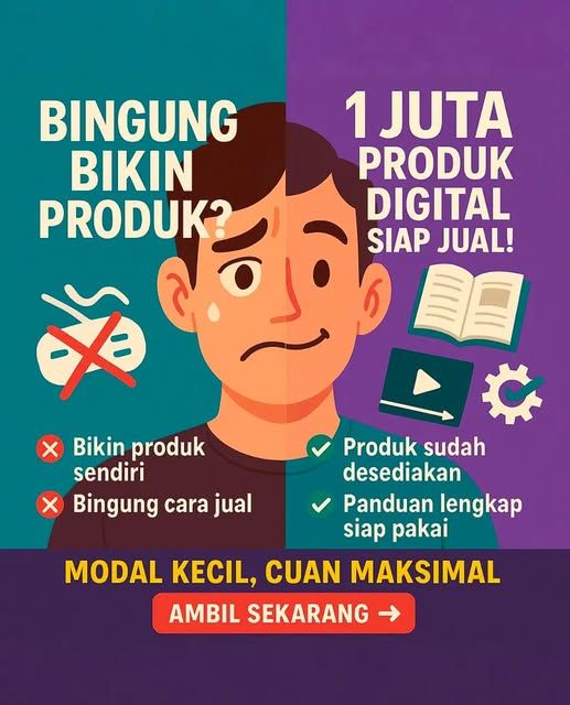 Ada 1jt Lebih Produk Digital Siap Jual Ulang 