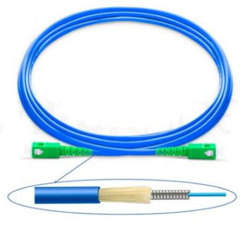 Cordon optique arme SC/APC-SC/APC SM G657A1 LSZH - Longueur 1 metre