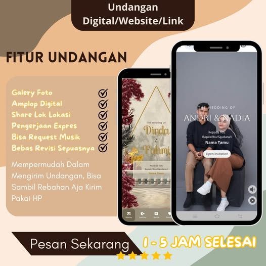 Jasa Pembuatan Undangan Pernikahan Digital 