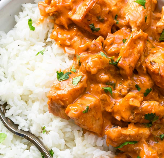Rice and chicken