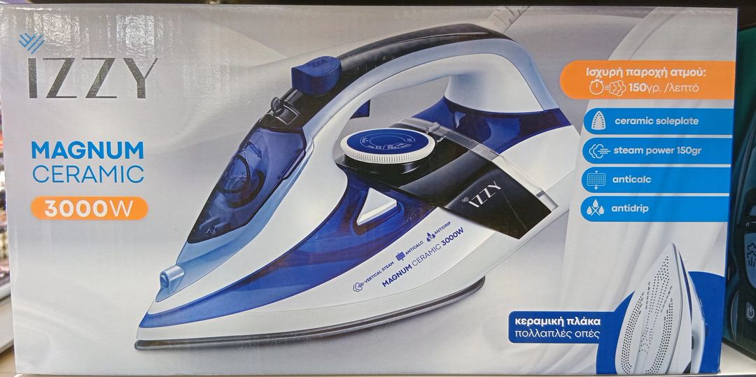 Izzy Magnum Ceramic Steam Iron 3000w