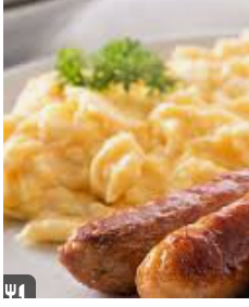Scrambled Eggs with Sausages