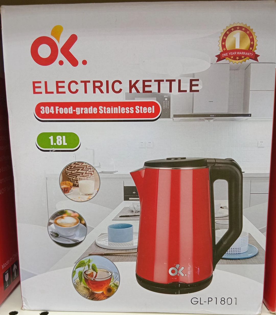 Electric Kettle S/S No GI-P1801. 1.8’S