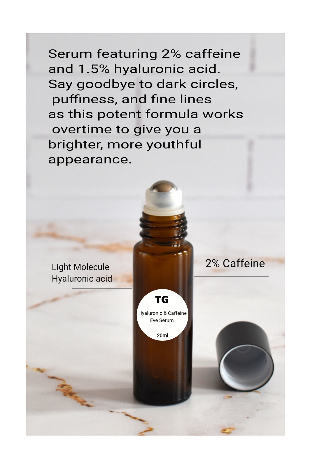 Hyaluronic acid & Caffeine Eye Serum (20ml)