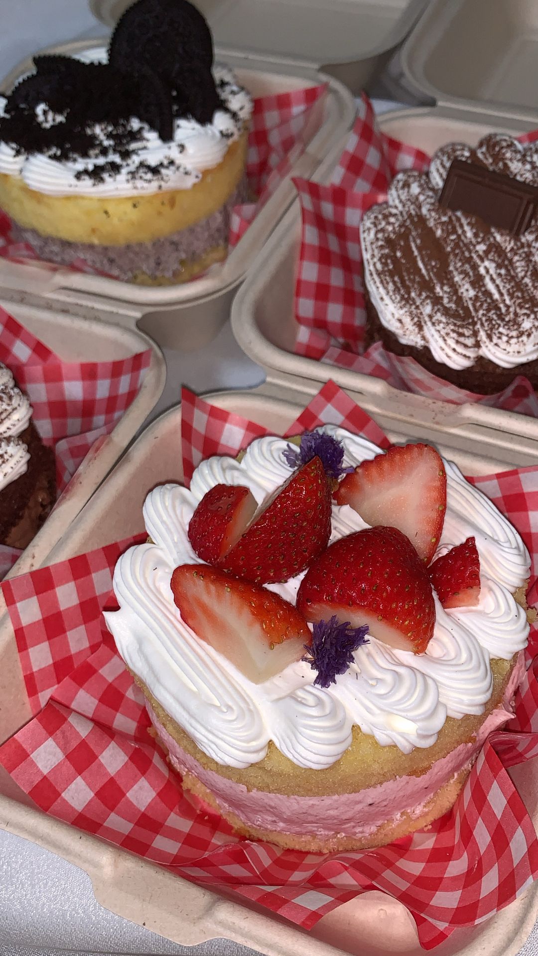 Signature Strawberries & Cream Bento Cake