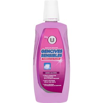 U Bain de Bouche Gencives Sensibles Sans Alcool Flacon 500ml